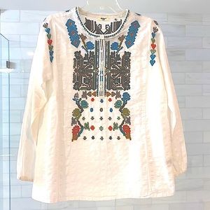 Embroidered Tunic Top